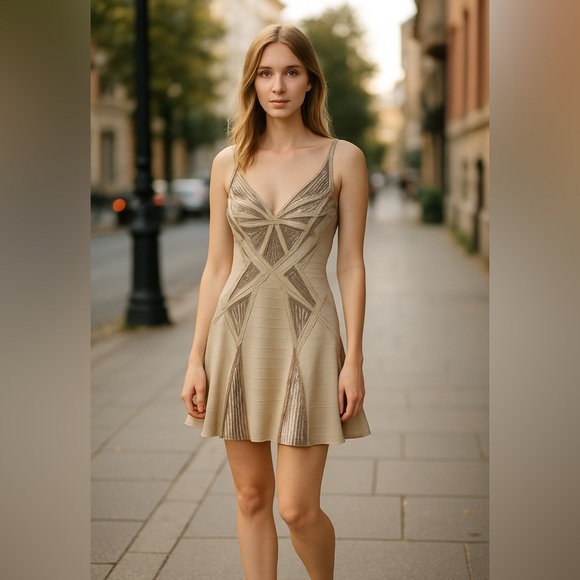 Herve Leger Dresses & Skirts - Herve Leger ($1930USD) Leia Alabaster Dress